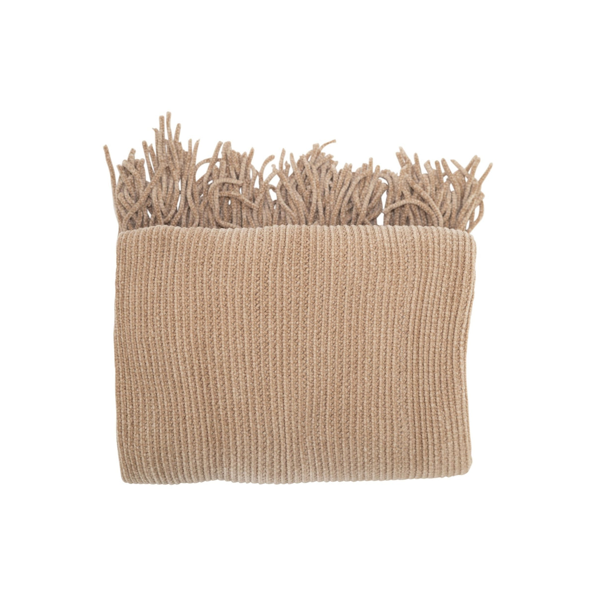 Throw BlanketsUltra Soft Taupe Chenille Throw Blanket 50"x 60" - Dekor Butik
