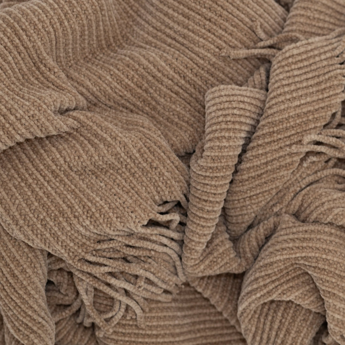 Throw BlanketsUltra Soft Taupe Chenille Throw Blanket 50"x 60" - Dekor Butik