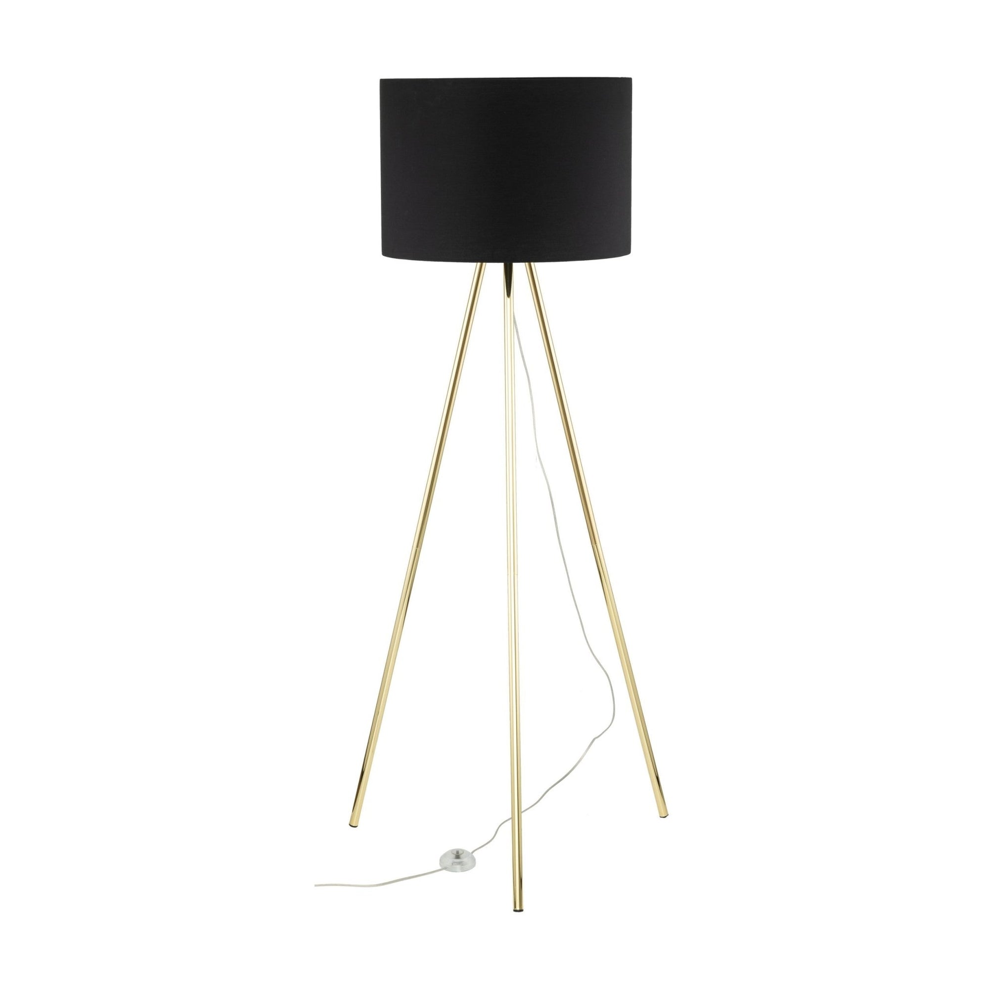 UMBERTO Black Modern Floor Lamp (Clearance) - Dekor Butik
