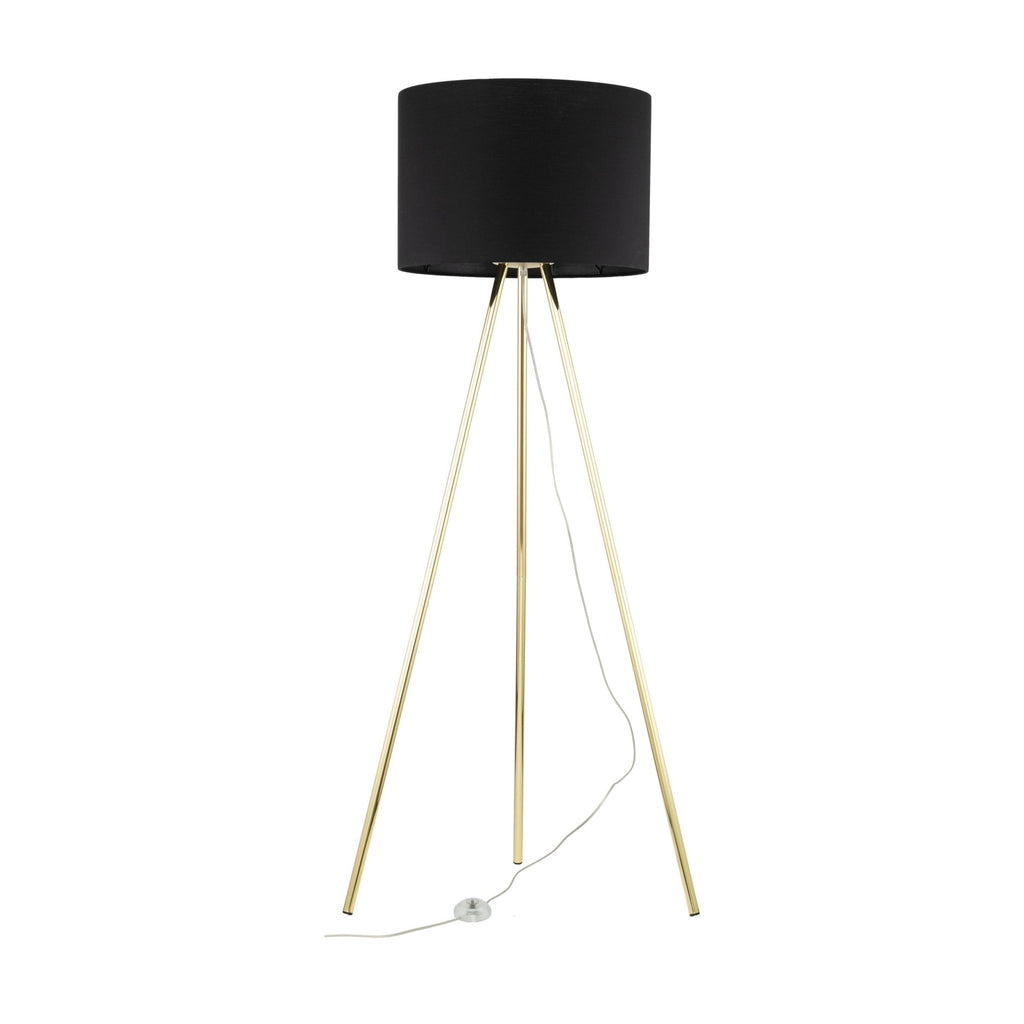 UMBERTO Black Modern Floor Lamp (Clearance) - Dekor Butik