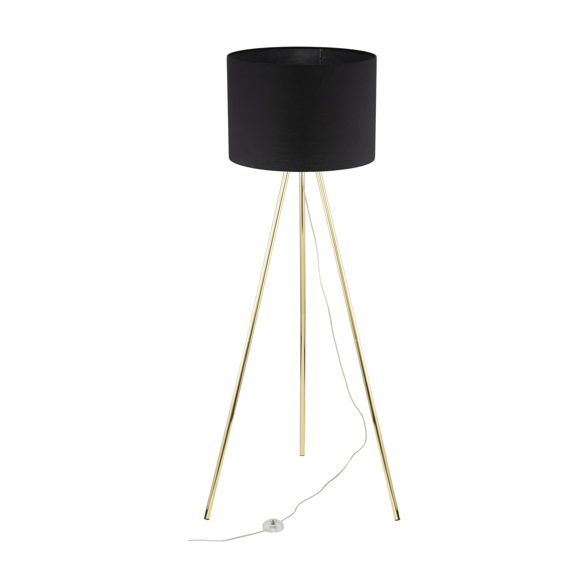 UMBERTO Black Modern Floor Lamp (Clearance) - Dekor Butik