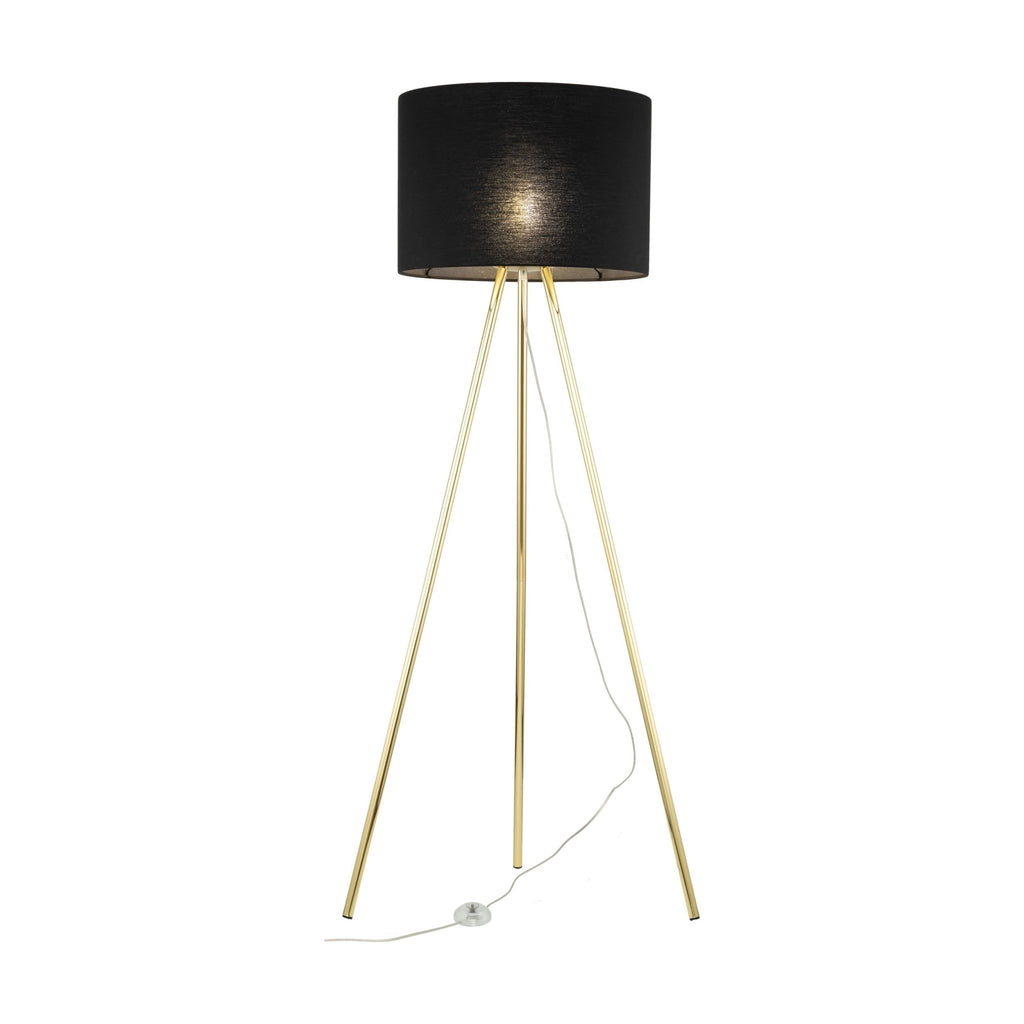 UMBERTO Black Modern Floor Lamp (Clearance) - Dekor Butik