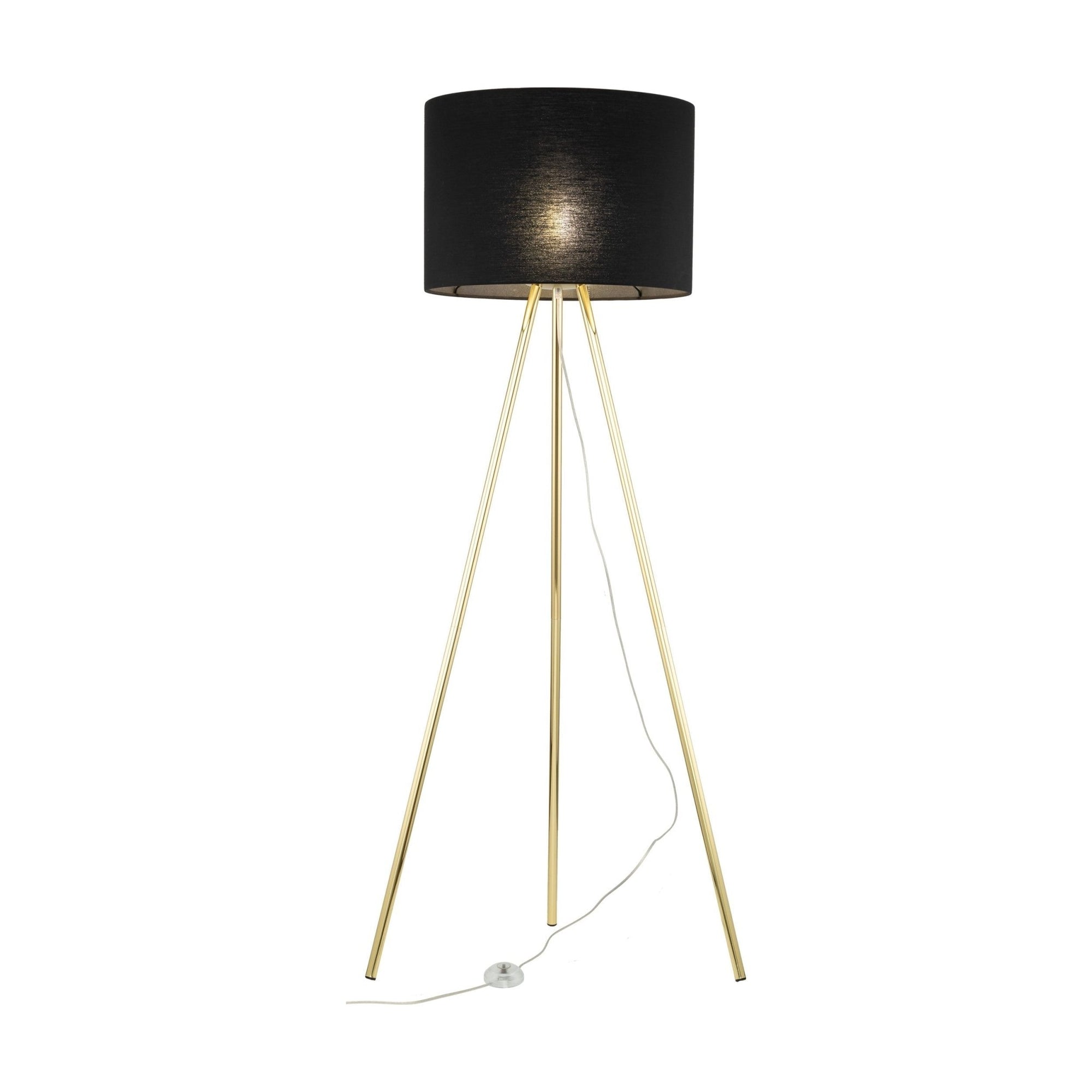 UMBERTO Black Modern Floor Lamp (Clearance) - Dekor Butik
