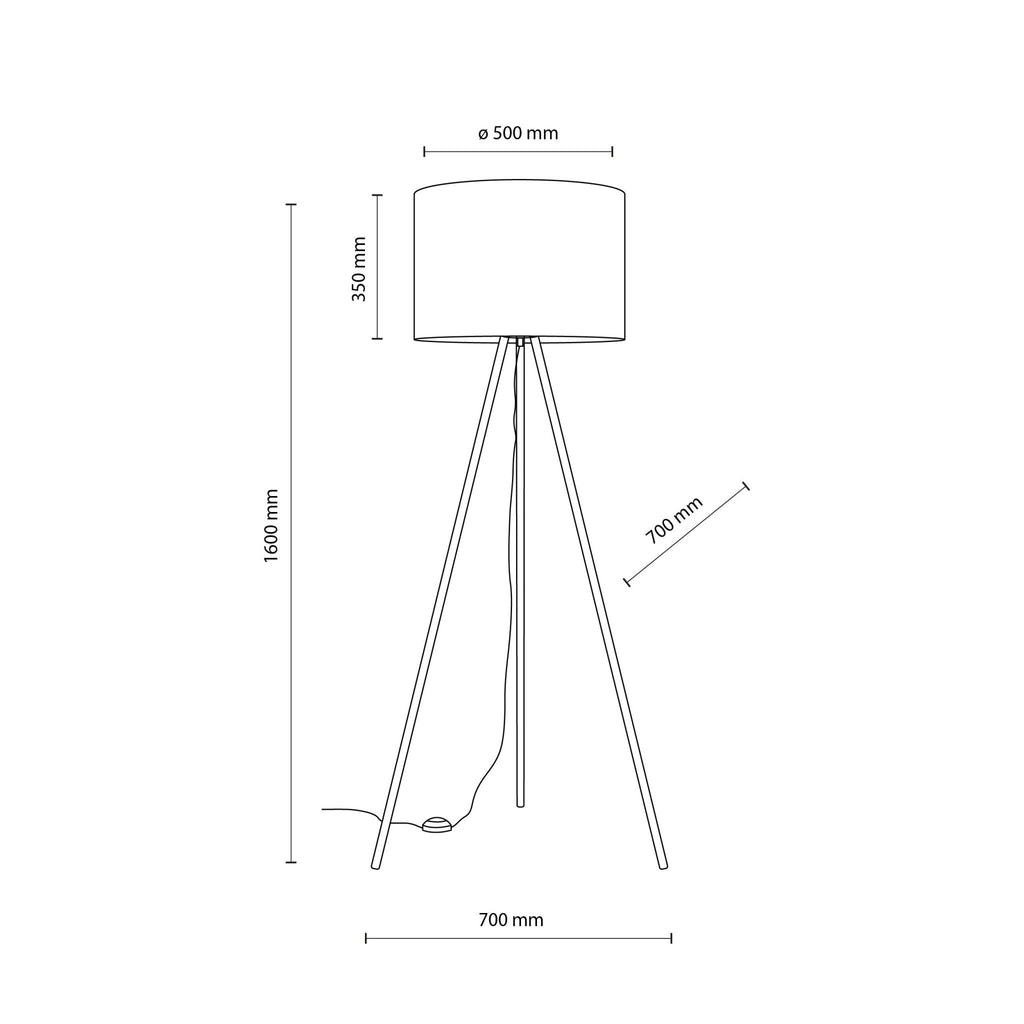 UMBERTO Black Modern Floor Lamp (Clearance) - Dekor Butik