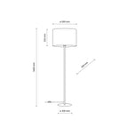 UMBERTO Brown Modern Floor Lamp - Dekor Butik