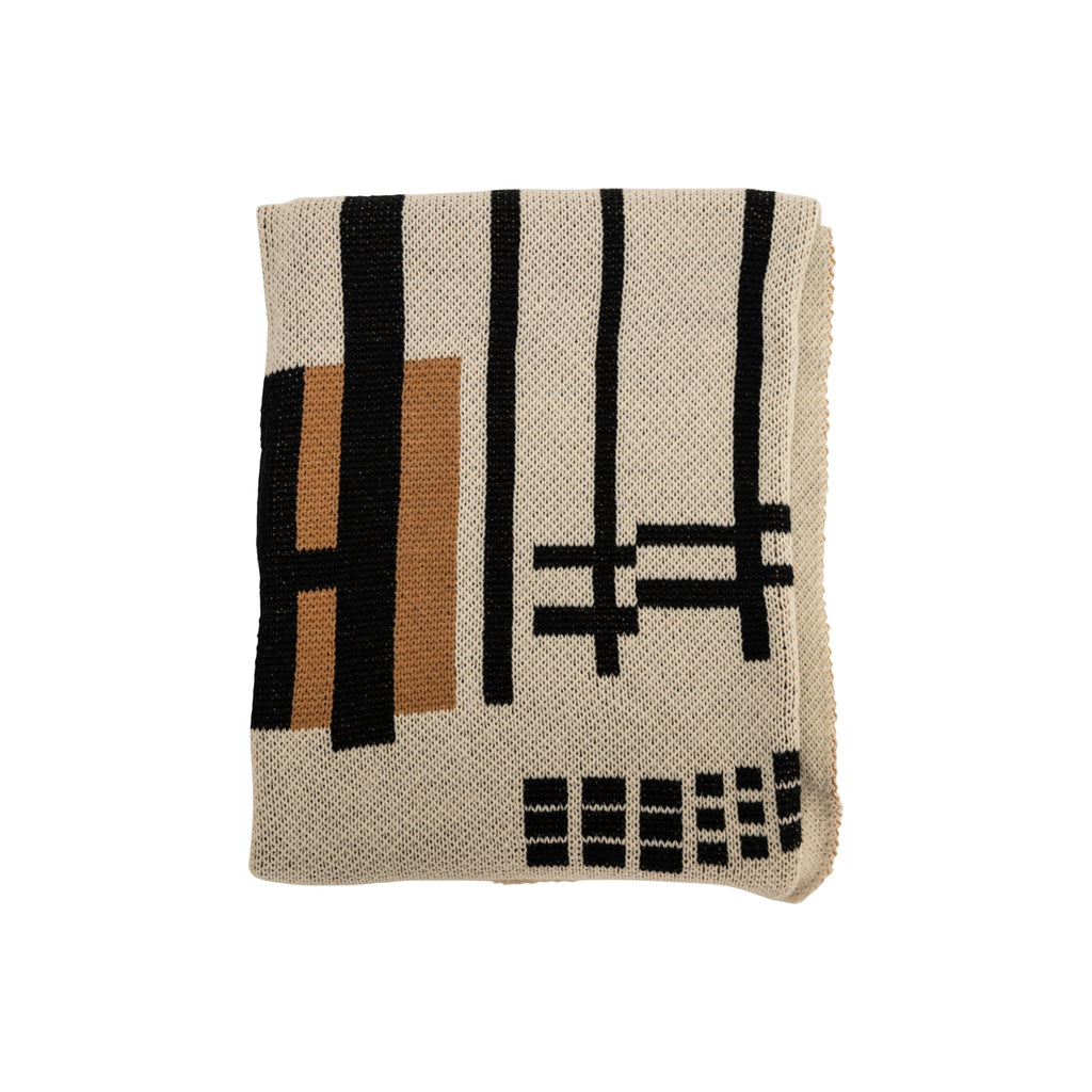 Throw BlanketsUrban Inspired Abstract Knit Throw Blanket 50" x 60" - Dekor Butik