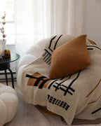 Throw BlanketsUrban Inspired Abstract Knit Throw Blanket 50" x 60" - Dekor Butik