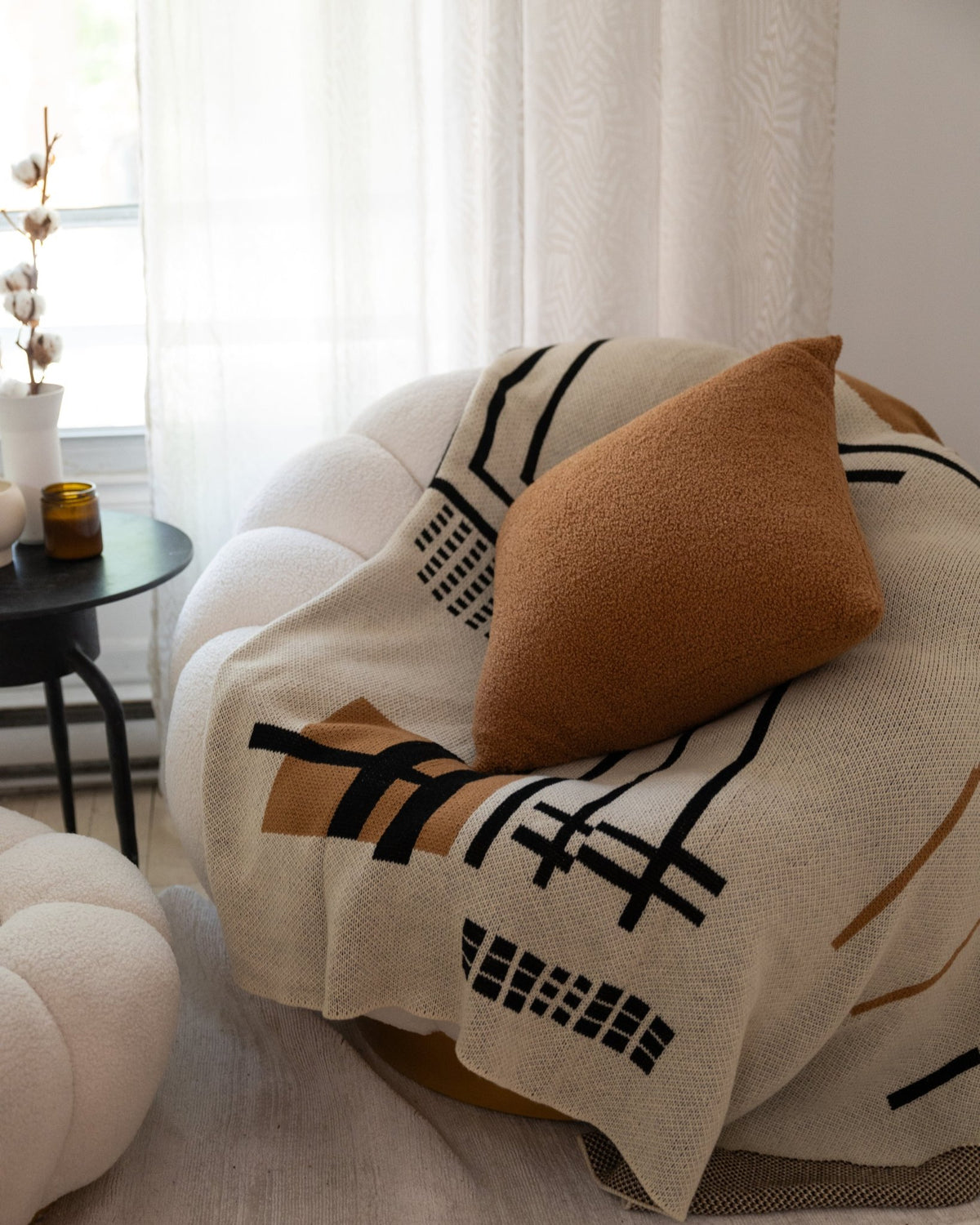 Throw BlanketsUrban Inspired Abstract Knit Throw Blanket 50" x 60" - Dekor Butik