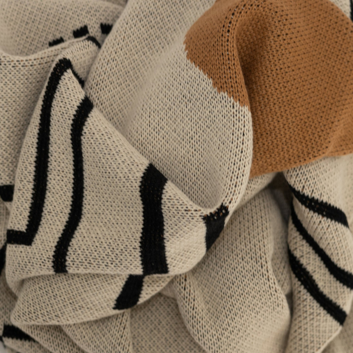 Throw BlanketsUrban Inspired Abstract Knit Throw Blanket 50" x 60" - Dekor Butik