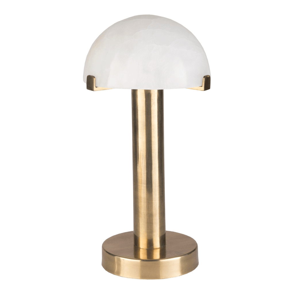 Table LampsUrsula Lamp - Alabaster & Brass Table Lamp - Dekor Butik