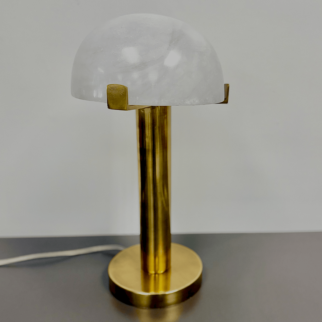 Table LampsUrsula Lamp - Alabaster & Brass Table Lamp - Dekor Butik