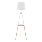 VAIO White Tray Table Floor Lamp - Dekor Butik
