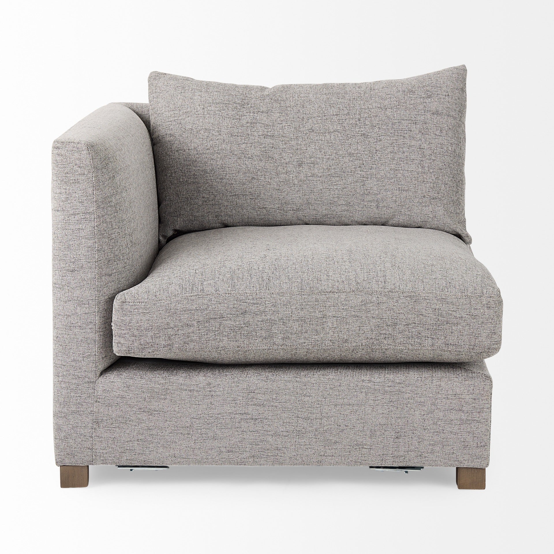 Valence 37.8L x 38.6W x 28.3H Medium Gray Corner Sectional Piece - Dekor Butik