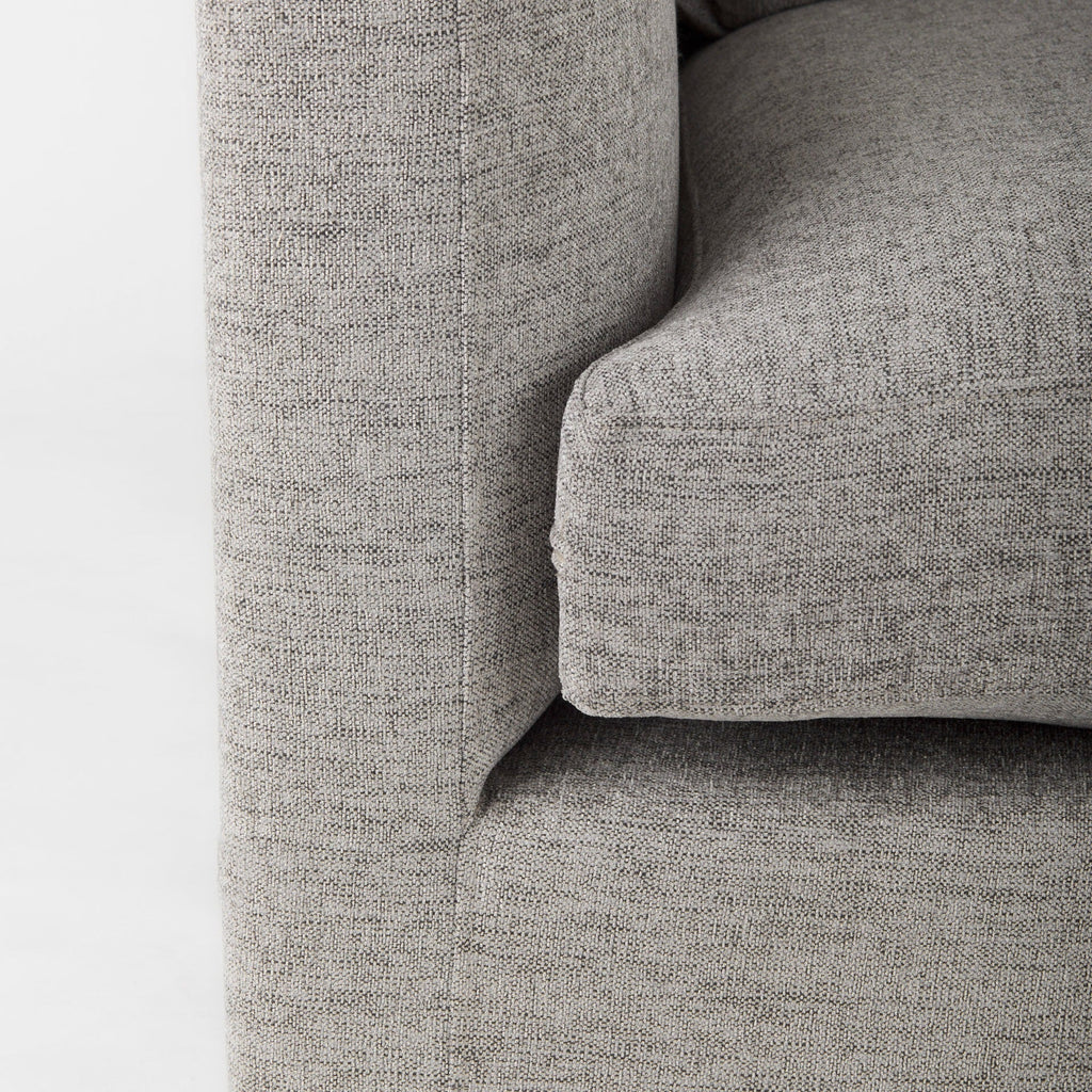 Valence 37.8L x 38.6W x 28.3H Medium Gray Corner Sectional Piece - Dekor Butik