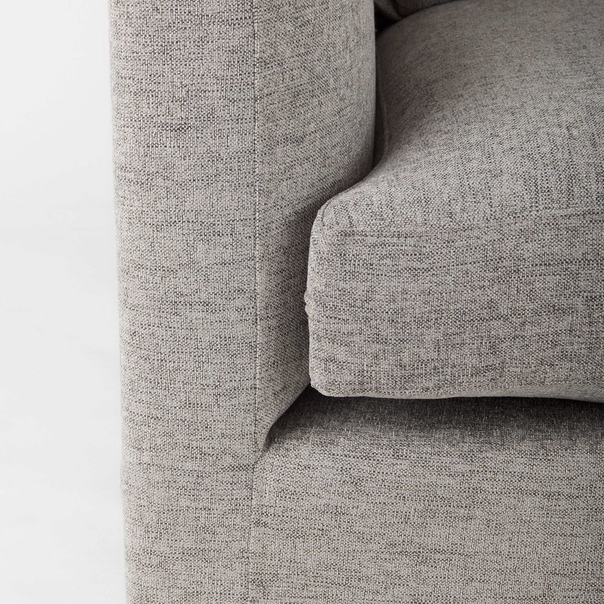 Valence 37.8L x 38.6W x 28.3H Medium Gray Corner Sectional Piece - Dekor Butik
