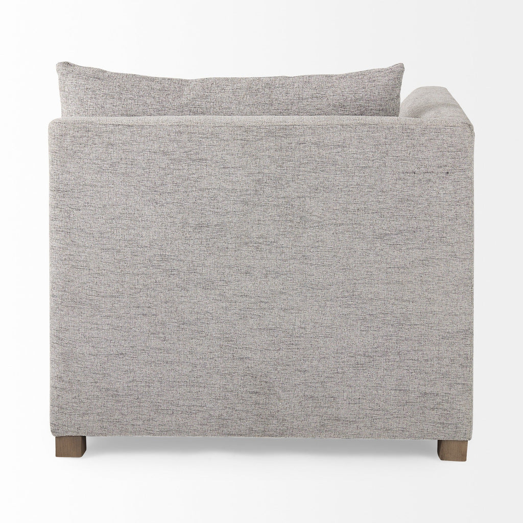 Valence 37.8L x 38.6W x 28.3H Medium Gray Corner Sectional Piece - Dekor Butik
