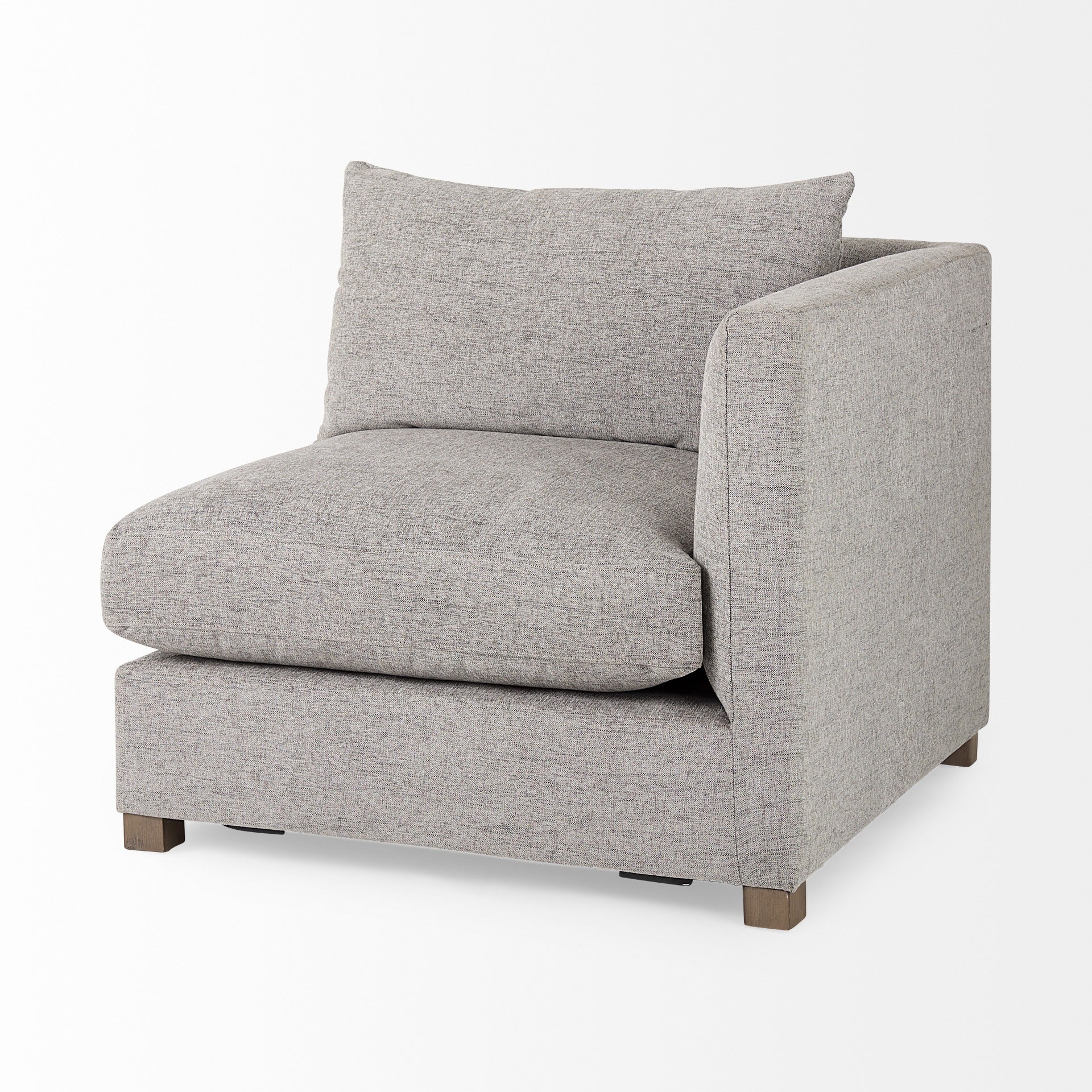Valence 37.8L x 38.6W x 28.3H Medium Gray Corner Sectional Piece - Dekor Butik