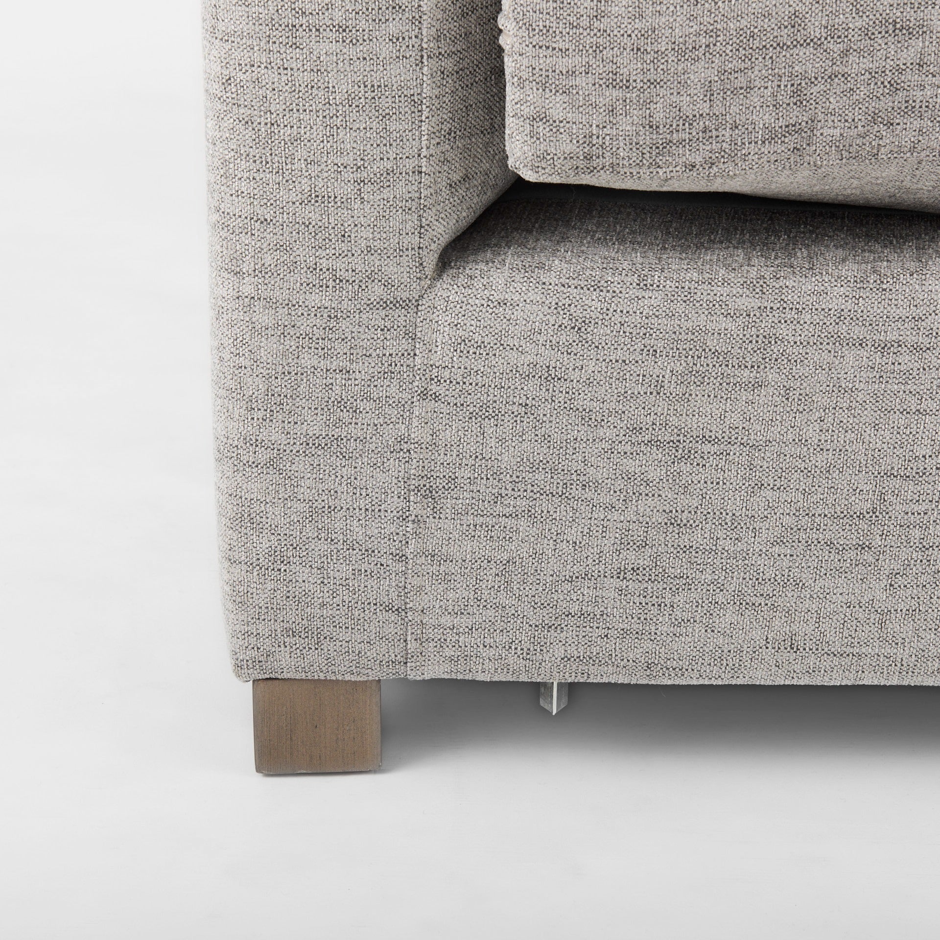 Valence 37.8L x 38.6W x 28.3H Medium Gray Corner Sectional Piece - Dekor Butik