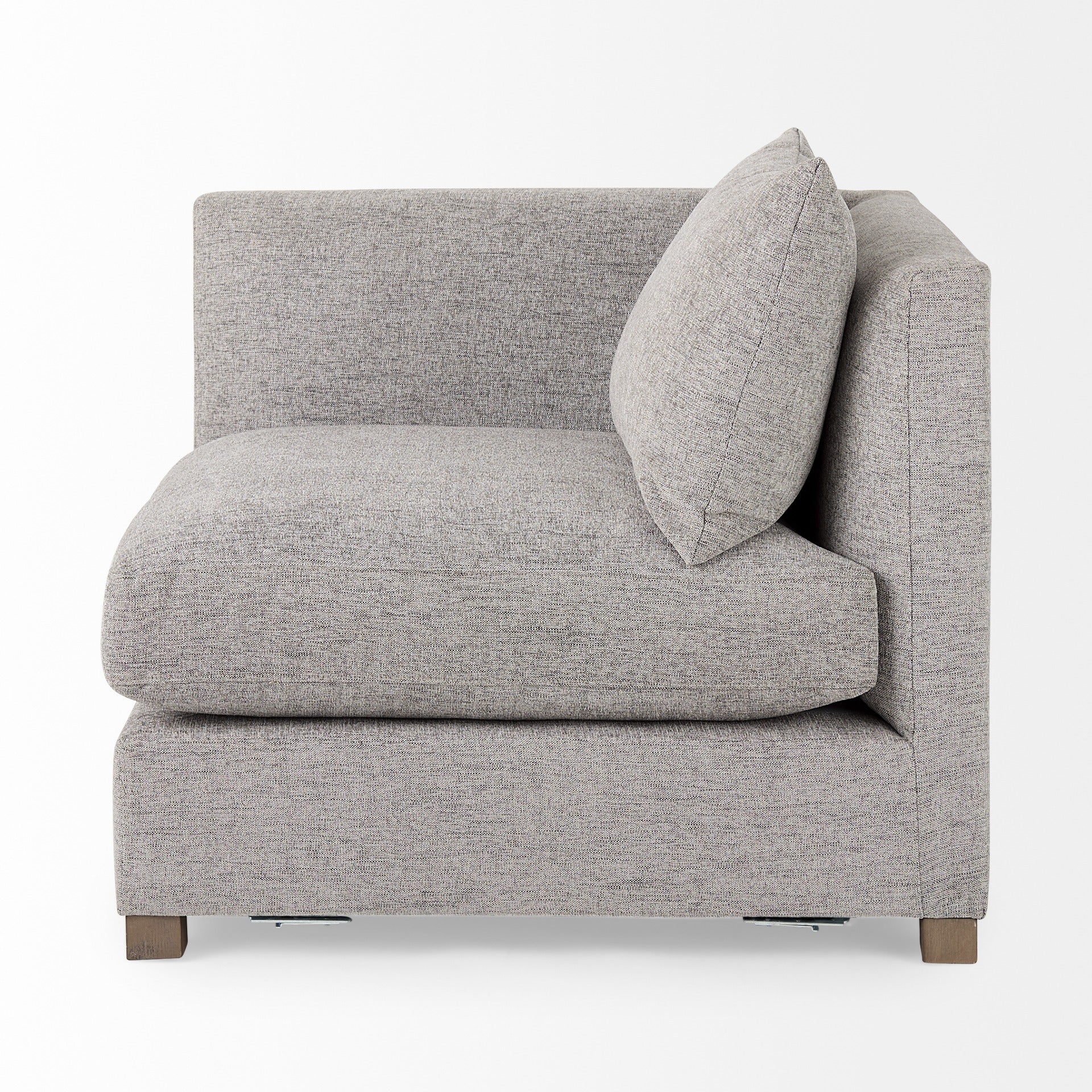 Valence 37.8L x 38.6W x 28.3H Medium Gray Corner Sectional Piece - Dekor Butik