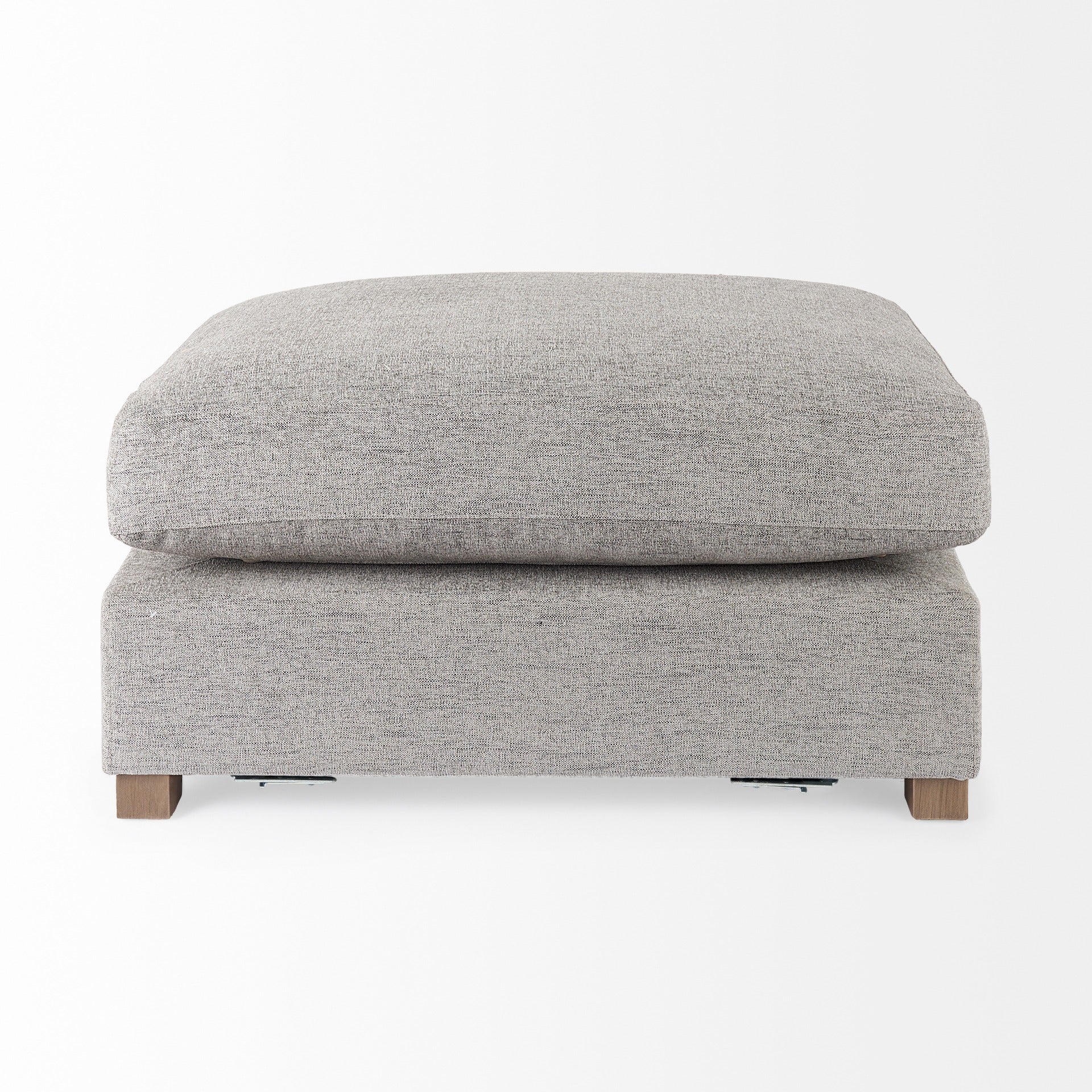 Valence 38.6L x 26.0W x 17.7H Medium Gray 2/3 Ottoman Sectional Piece - Dekor Butik