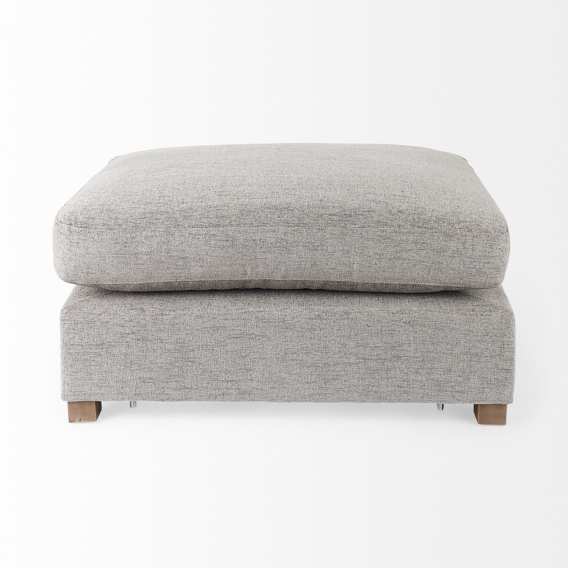 Valence 38.6L x 26.0W x 17.7H Medium Gray 2/3 Ottoman Sectional Piece - Dekor Butik