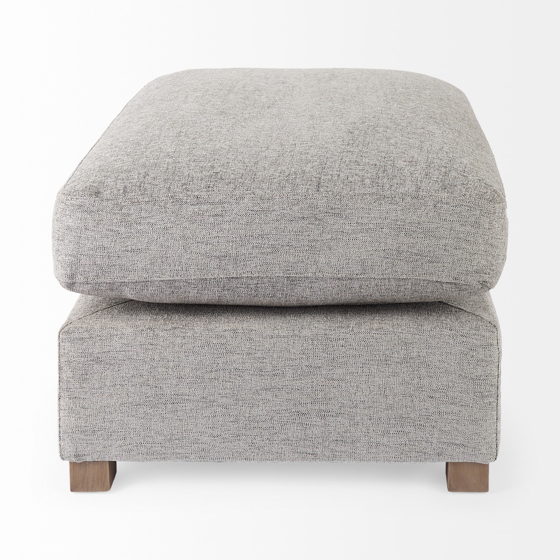 Valence 38.6L x 26.0W x 17.7H Medium Gray 2/3 Ottoman Sectional Piece - Dekor Butik