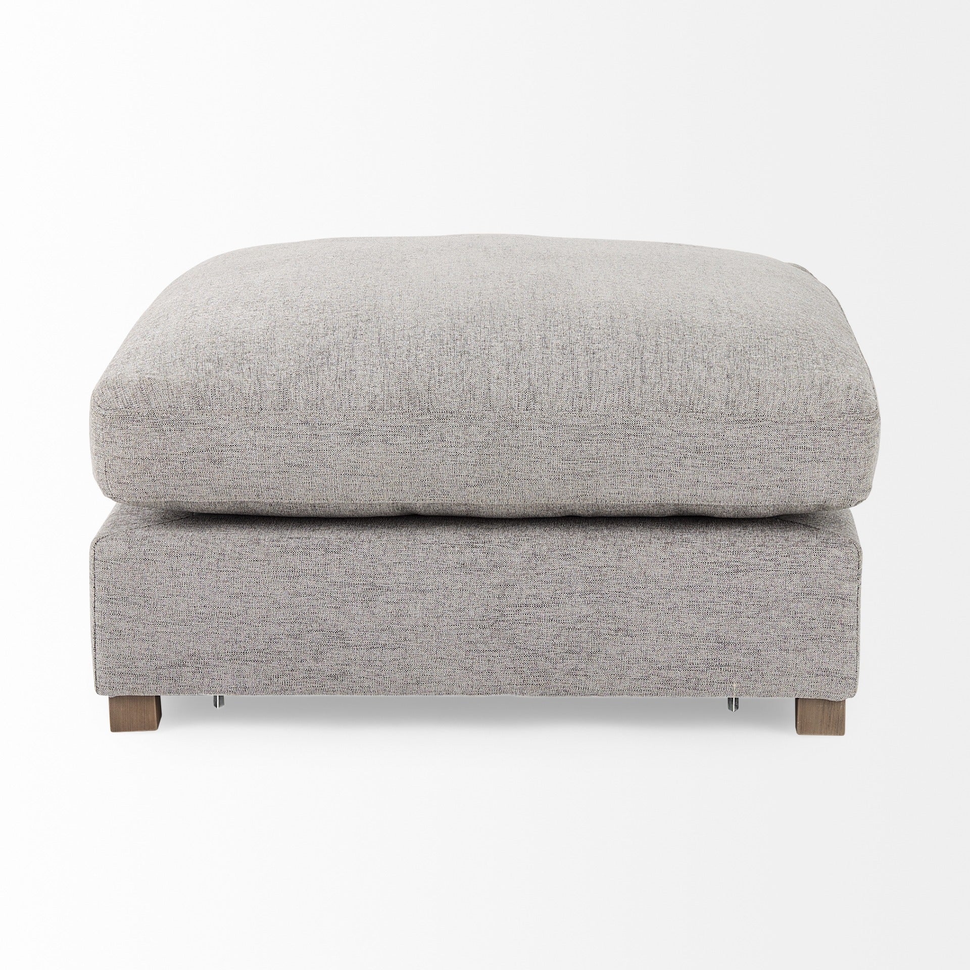 Valence 38.6L x 38.6W x 17.7H Medium Gray Full Size Ottoman Sectional Piece - Dekor Butik