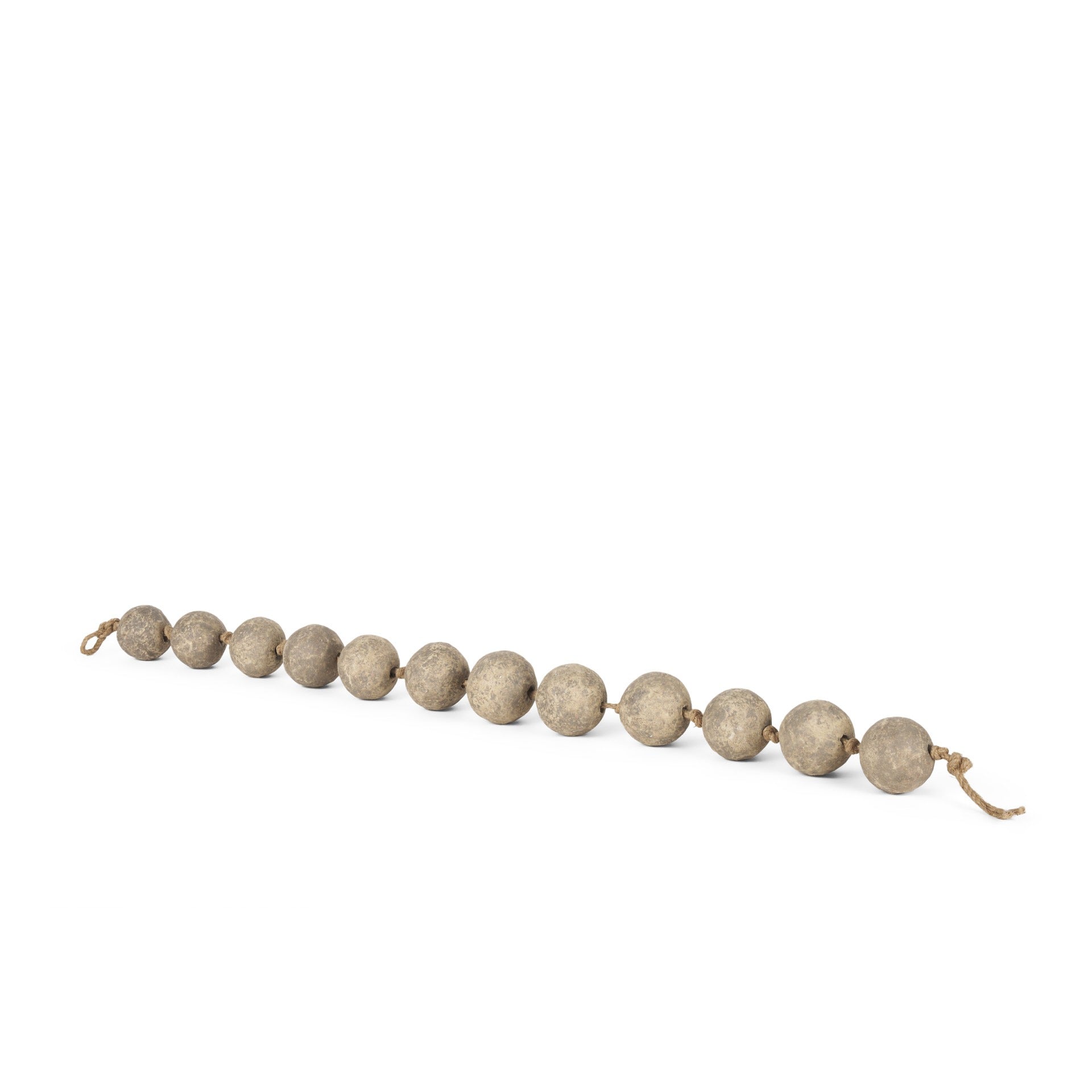 Varamala Dark Beige Paper Mache Sphere Garland - Dekor Butik