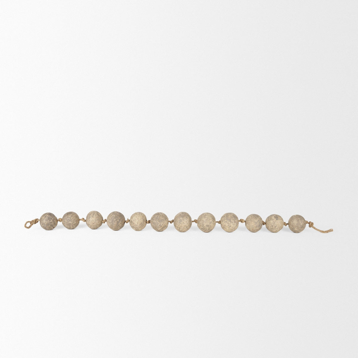 Varamala Dark Beige Paper Mache Sphere Garland - Dekor Butik