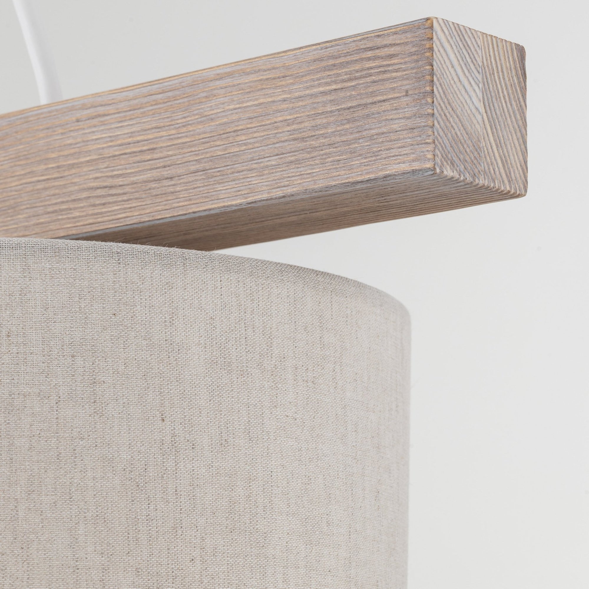 VARO Scandinavian Wood & Linen Pendant Light for Kitchen Island & Dining Table - Dekor Butik