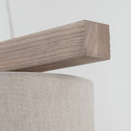 VARO Scandinavian Wood & Linen Pendant Light for Kitchen Island & Dining Table - Dekor Butik