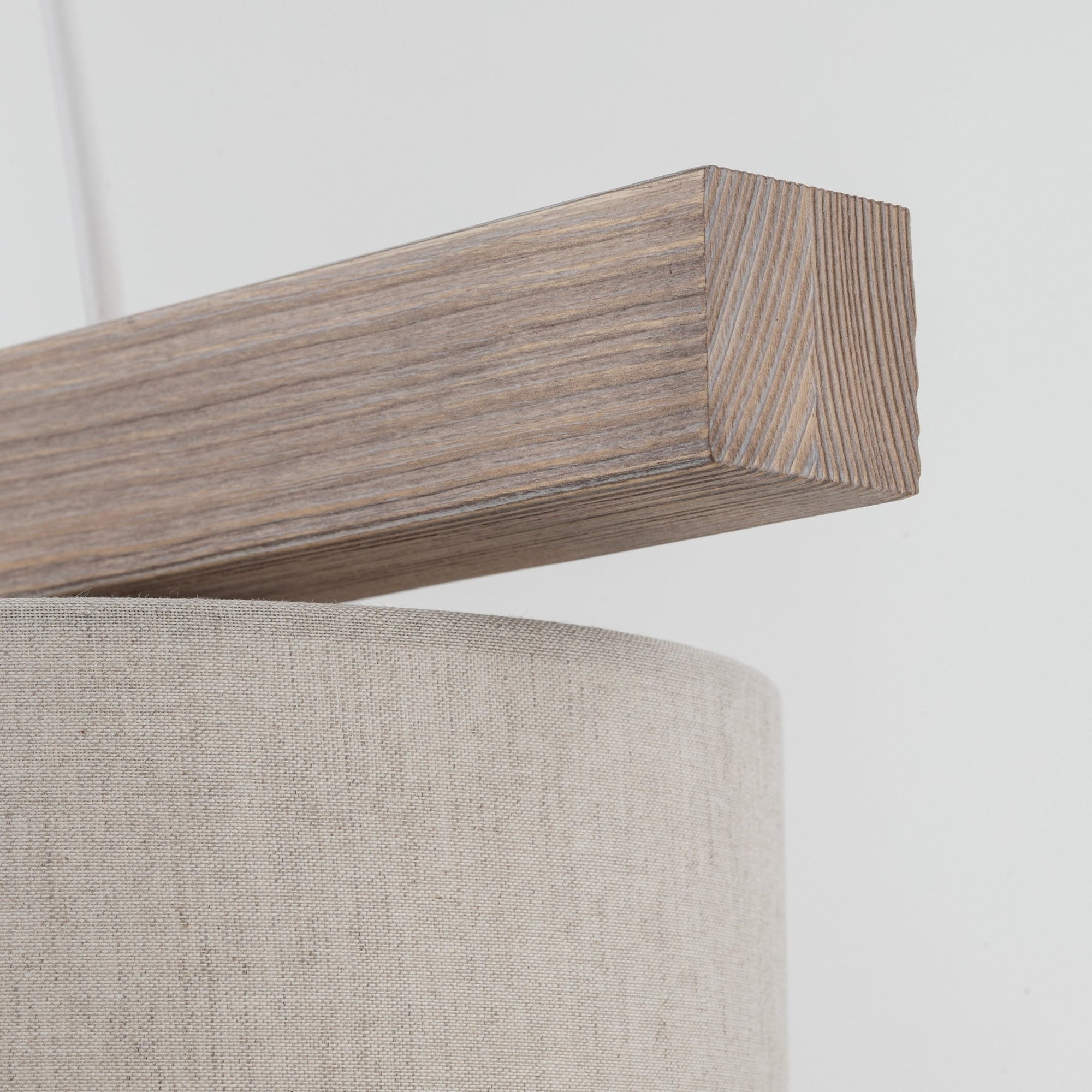 VARO Scandinavian Wood & Linen Pendant Light for Kitchen Island & Dining Table - Dekor Butik