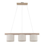 VARO Scandinavian Wood & Linen Pendant Light for Kitchen Island & Dining Table - Dekor Butik