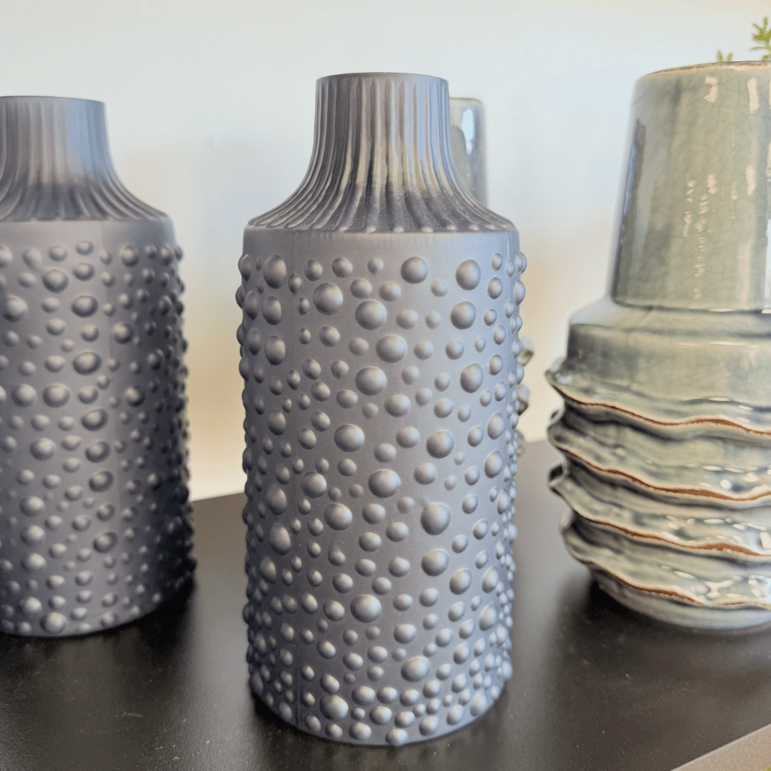 Vases & JarsVase Bubble Glass Navy Blue - Dekor Butik