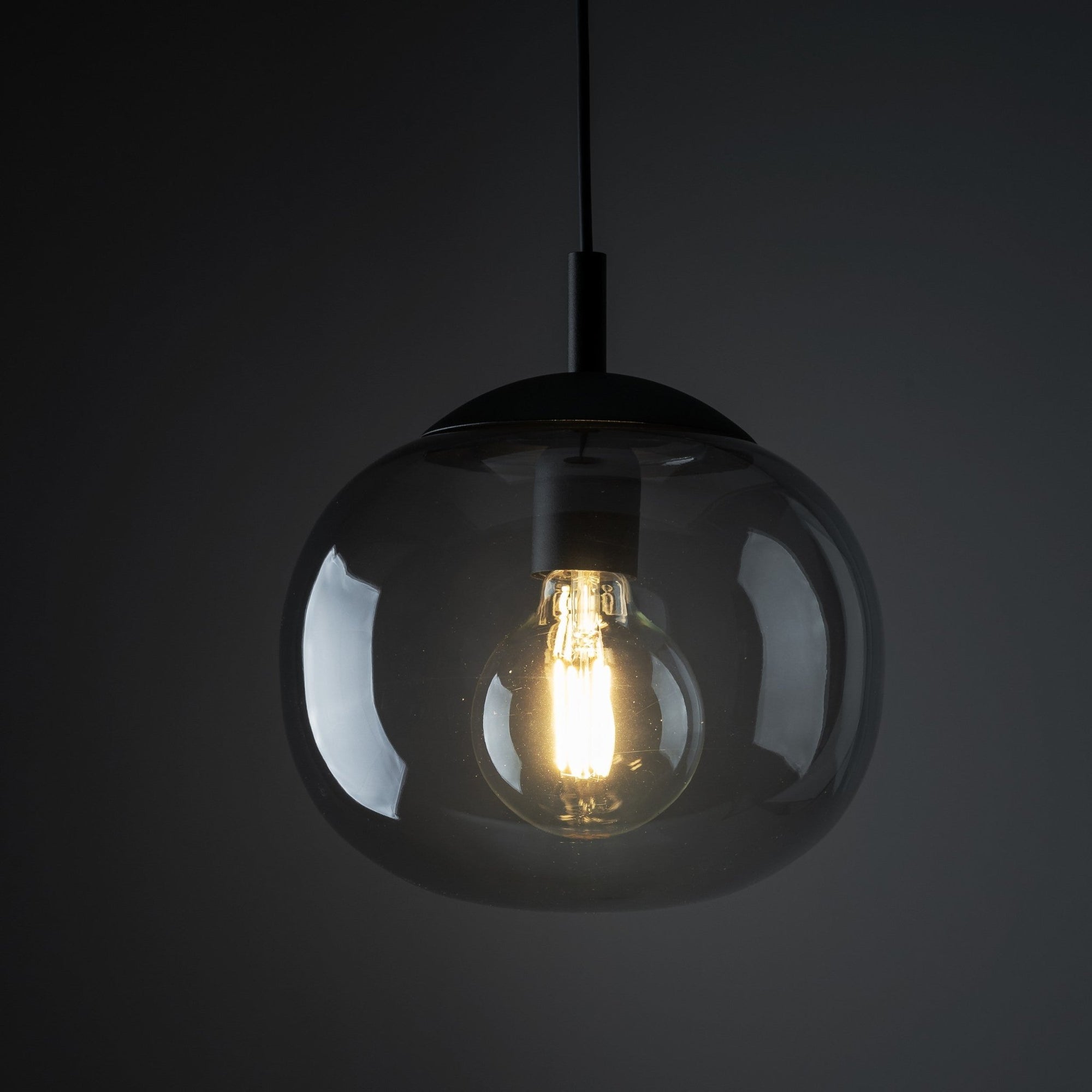 VIBE Graphite Glass Scandinavian Pendant Light - Dekor Butik