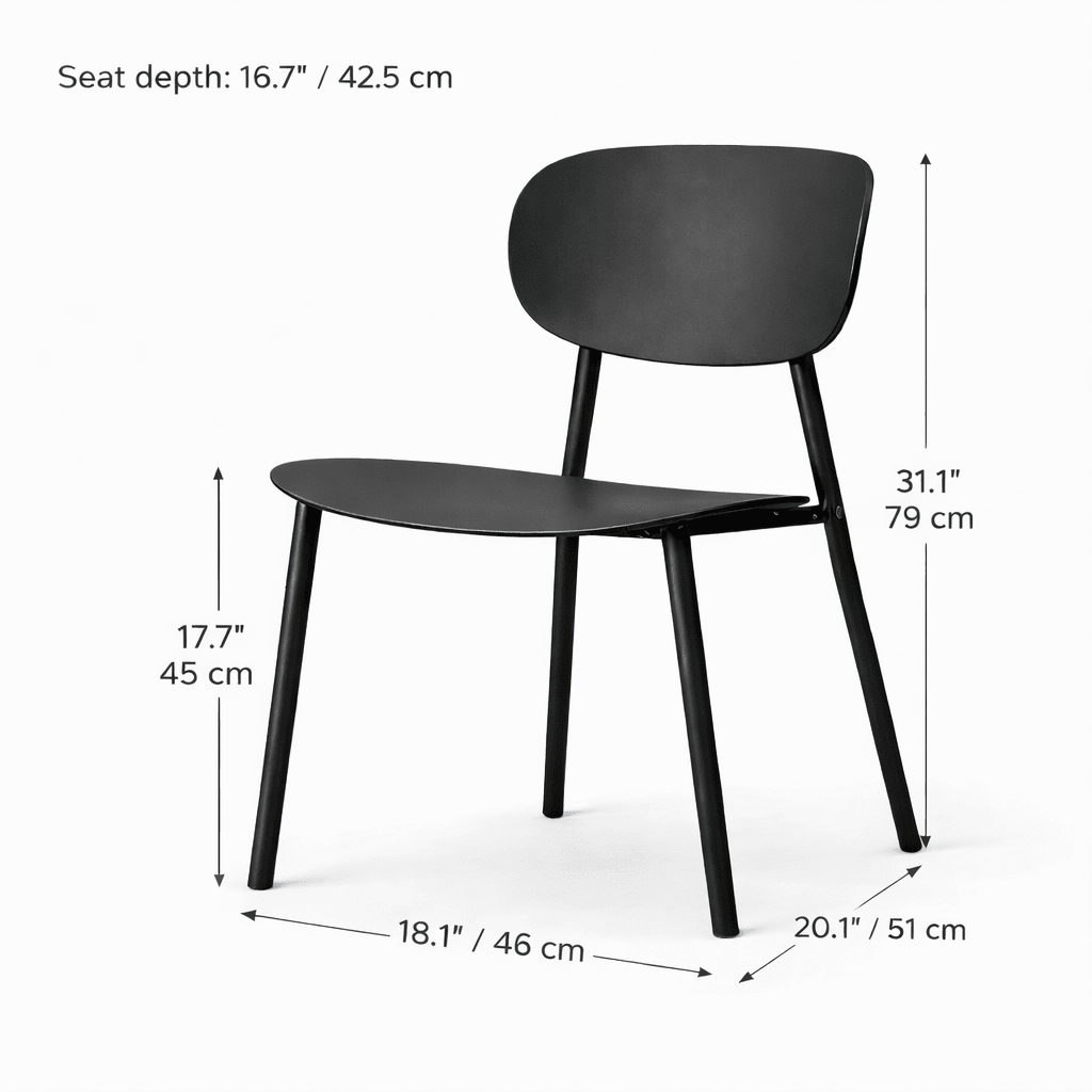 Vivian Dining Chair, Black - Dekor Butik