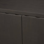 Wagner Dark Brown Wood w/ Arched Design Accent Cabinet - Dekor Butik