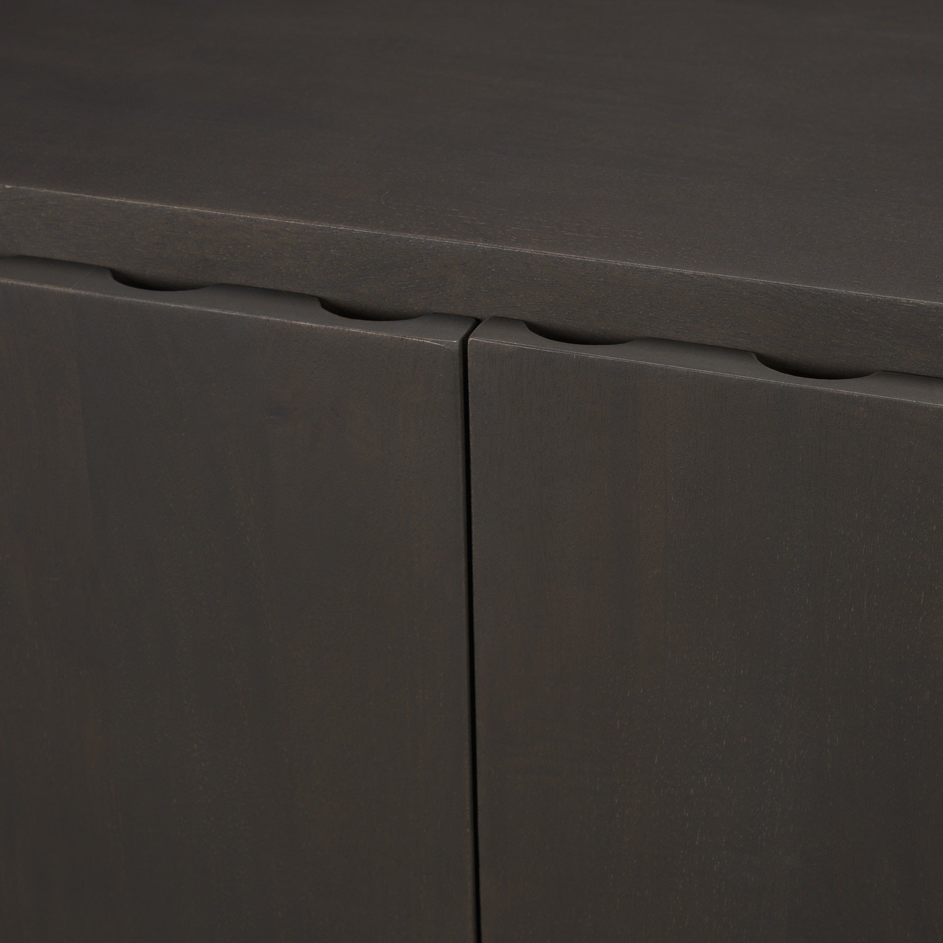 Wagner Dark Brown Wood w/ Arched Design Accent Cabinet - Dekor Butik