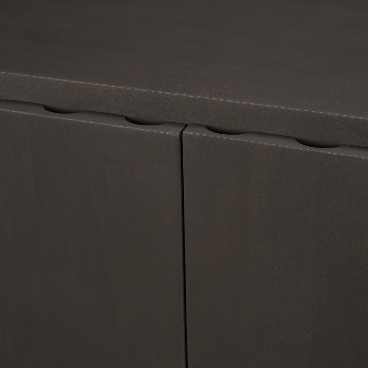 Wagner Dark Brown Wood w/ Arched Design Accent Cabinet - Dekor Butik
