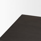 Wagner Dark Brown Wood w/ Arched Design Accent Cabinet - Dekor Butik