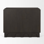Wagner Dark Brown Wood w/ Arched Design Accent Cabinet - Dekor Butik
