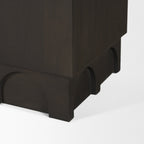 Wagner Dark Brown Wood w/ Arched Design Accent Cabinet - Dekor Butik