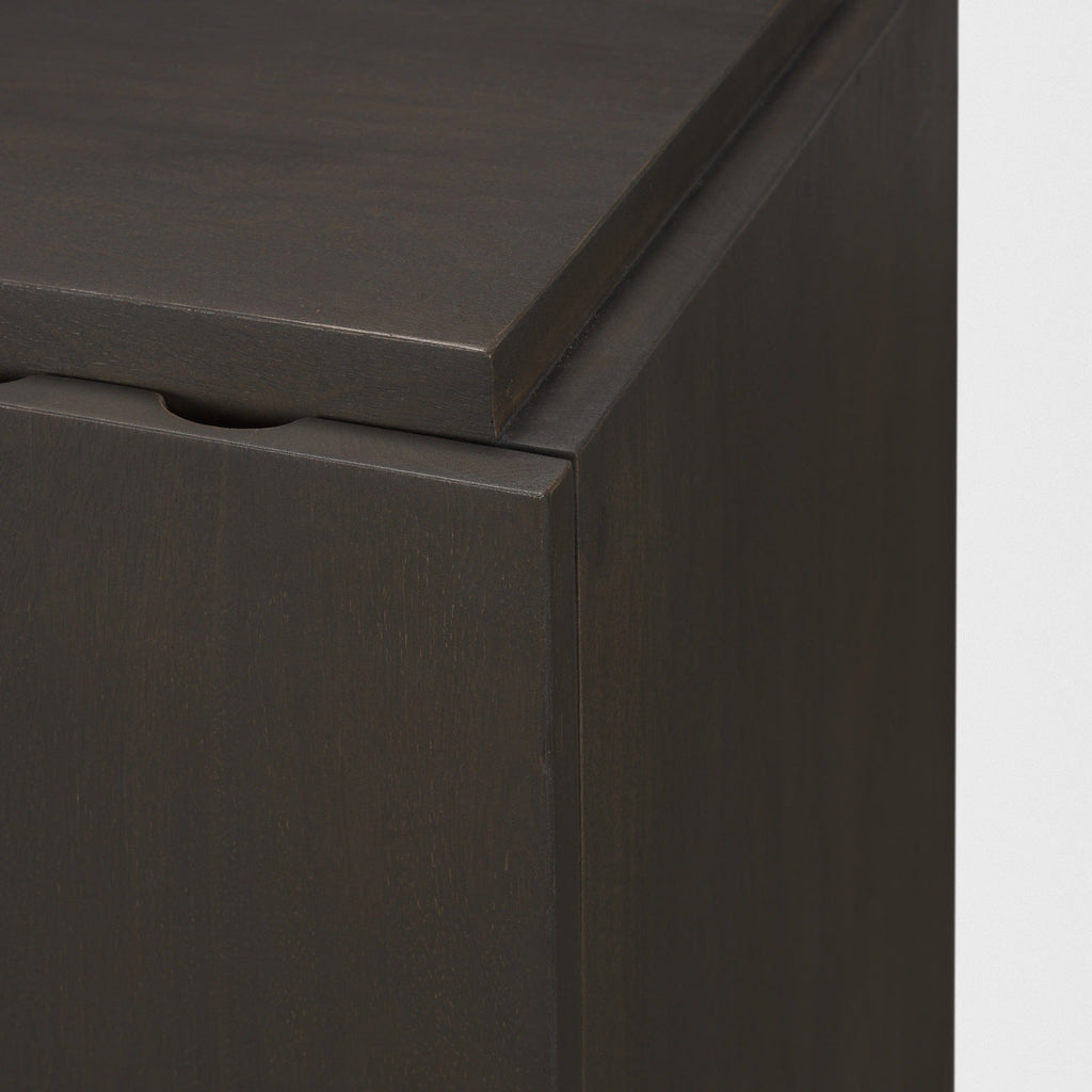 Wagner Dark Brown Wood w/ Arched Design Accent Cabinet - Dekor Butik