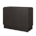Wagner Dark Brown Wood w/ Arched Design Accent Cabinet - Dekor Butik
