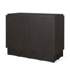 Wagner Dark Brown Wood w/ Arched Design Accent Cabinet - Dekor Butik