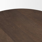 Weldon Dark Brown Wood w/ Matte Black Metal Counter Stool - Dekor Butik