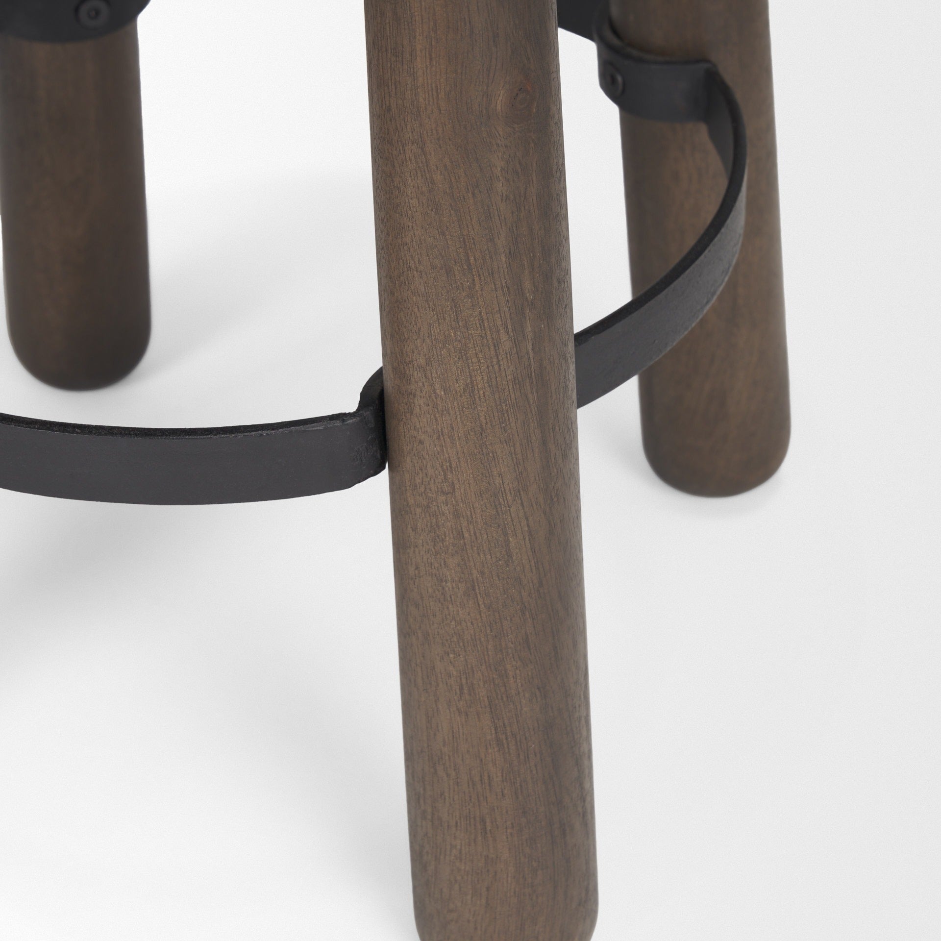 Weldon Dark Brown Wood w/ Matte Black Metal Counter Stool - Dekor Butik