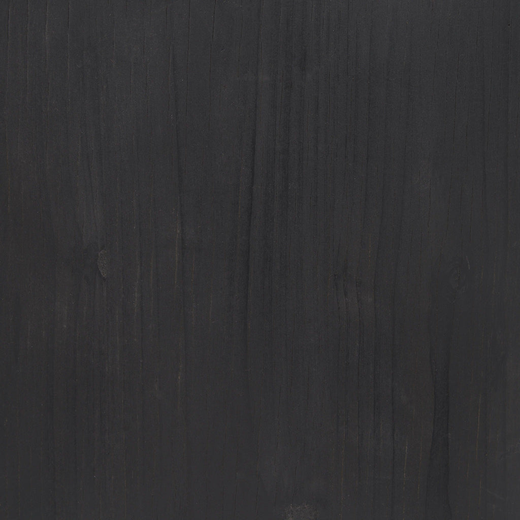 Wenopa Matte Black Wood w/ Natural Jute Accent Tables - Dekor Butik