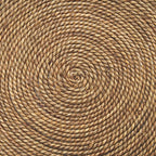 Wenopa Matte Black Wood w/ Natural Jute Accent Tables - Dekor Butik
