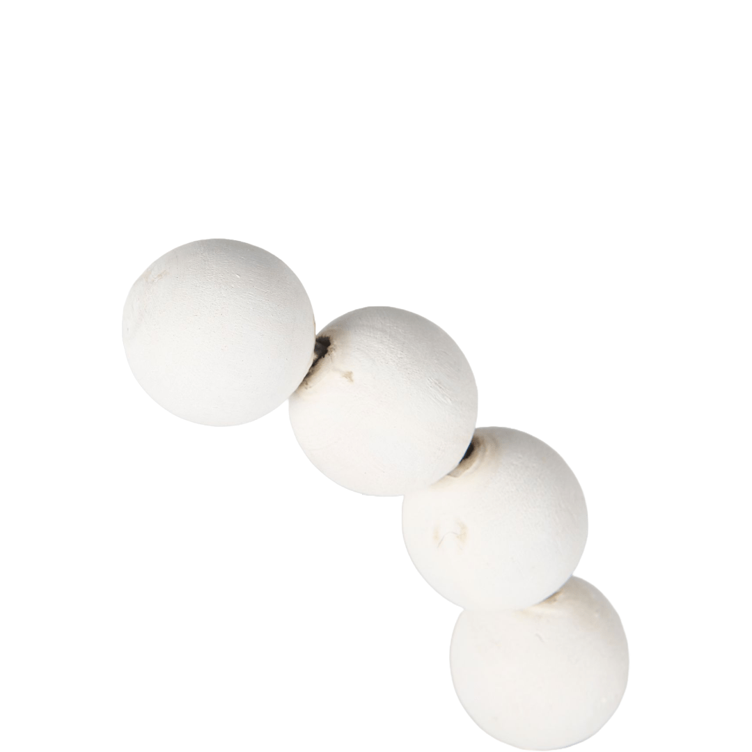 DecorWhite Beaded Broken Sphere - 2 Sizes - Dekor Butik